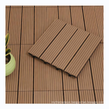 Outdoor Modern WPC Interlocking DIY Deck Tiles 300*300mm Decking Floor Tiles